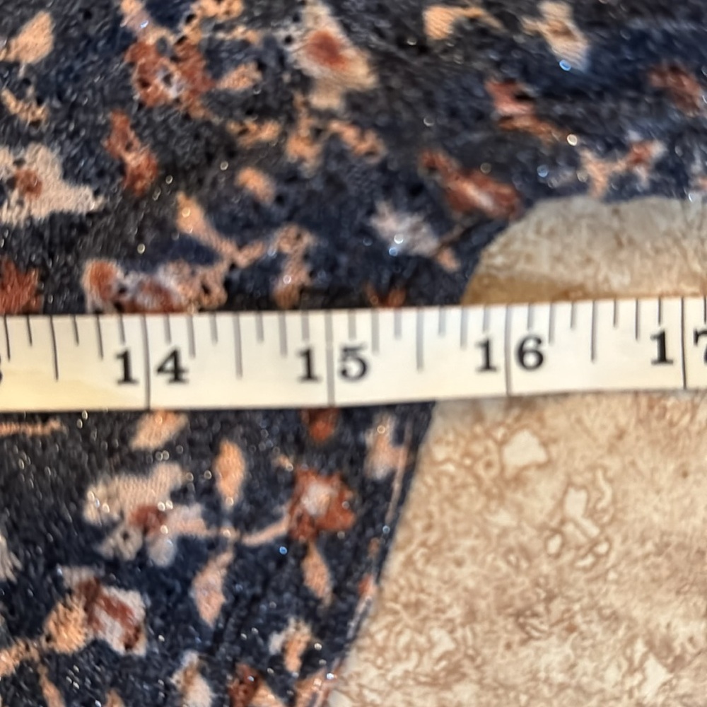 Zara Floral Cowl Neck Sweater - Black and Brown - Picture 5 of 13